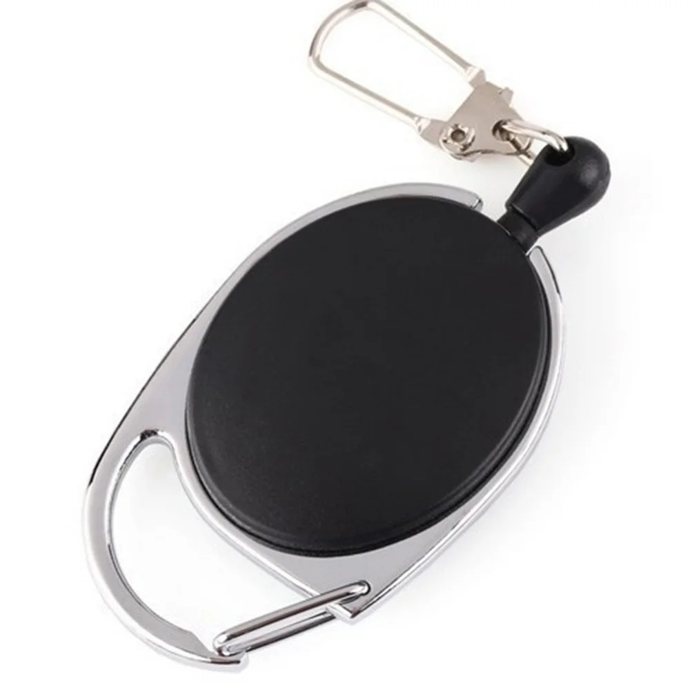 Retractable Badge Reel Heavy Duty Black Badge Reel for Nurse Hospital Office Supplies ID Lanyard Name Tag Card Badge Holder Gift image 3