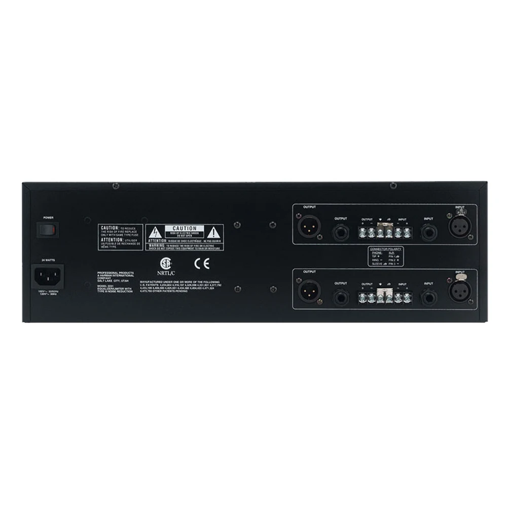 721017 Dual channel 31 band professional audio Graphic Equalizer and digital Sound Processor