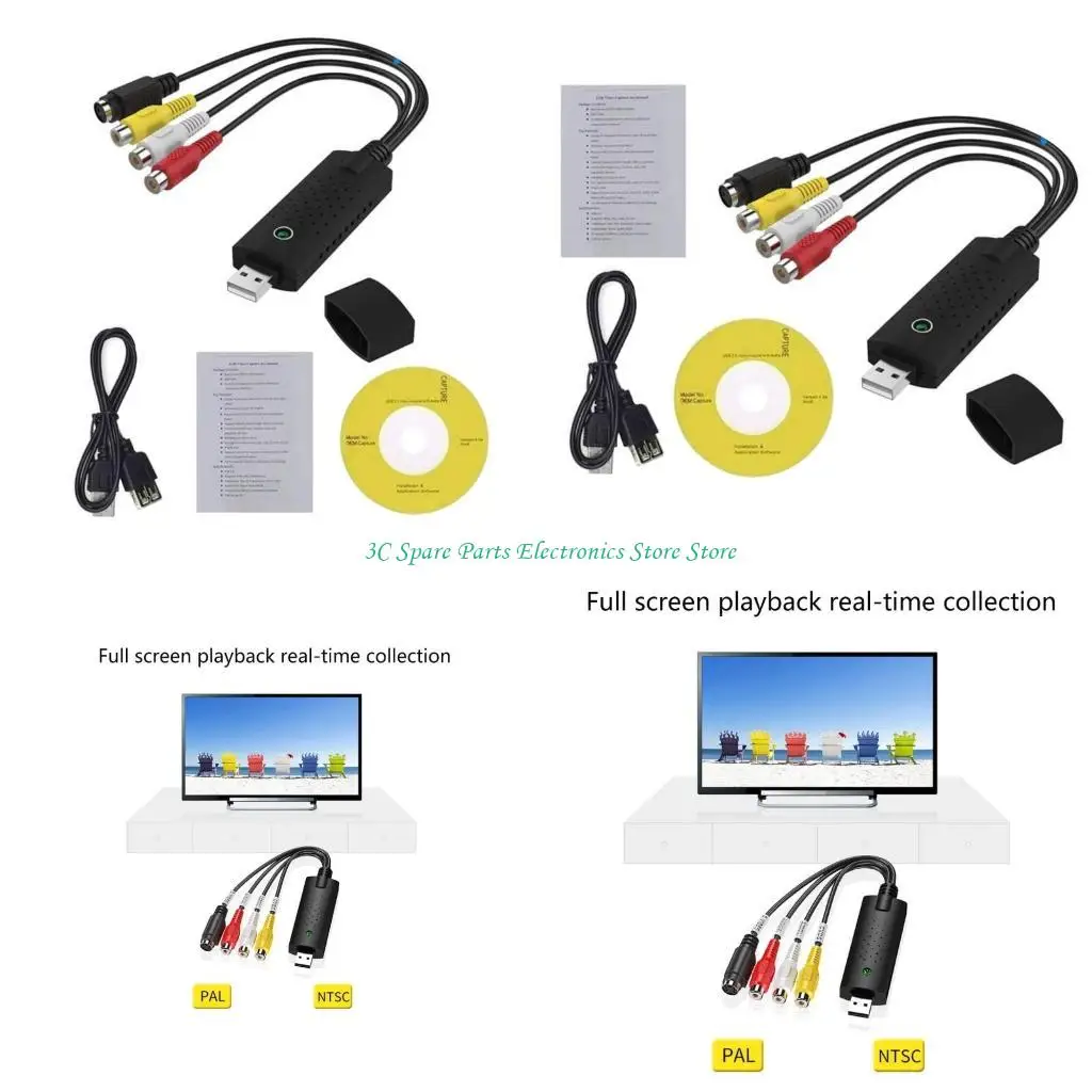 SZ USB Video Card Convert VHS to Digital for PC Support 10/8/7