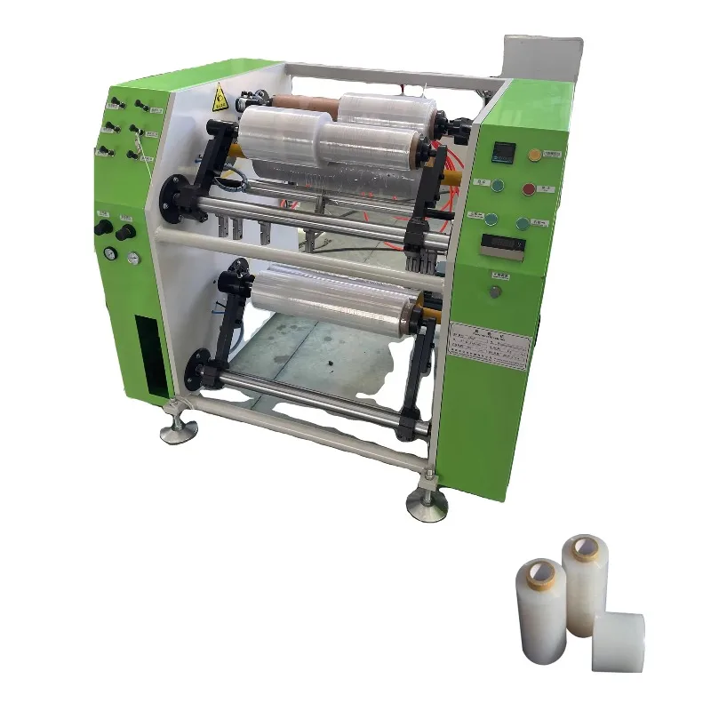 2026 Semi-Automatic Multi-Functional PVC PE Cling Stretch Film Slitting Rewinding Machine