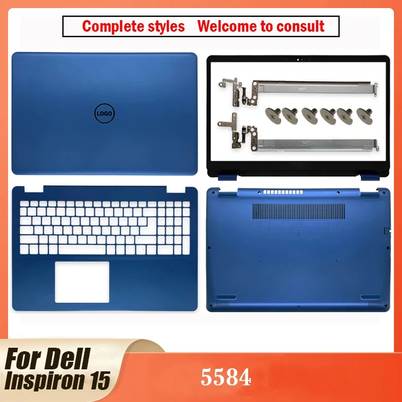 

Новинка для Dell Inspiron 15 5584, верхняя задняя крышка, задняя крышка ЖК-экрана, передние петли, подставка для рук, задняя крышка для ноутбука, синяя