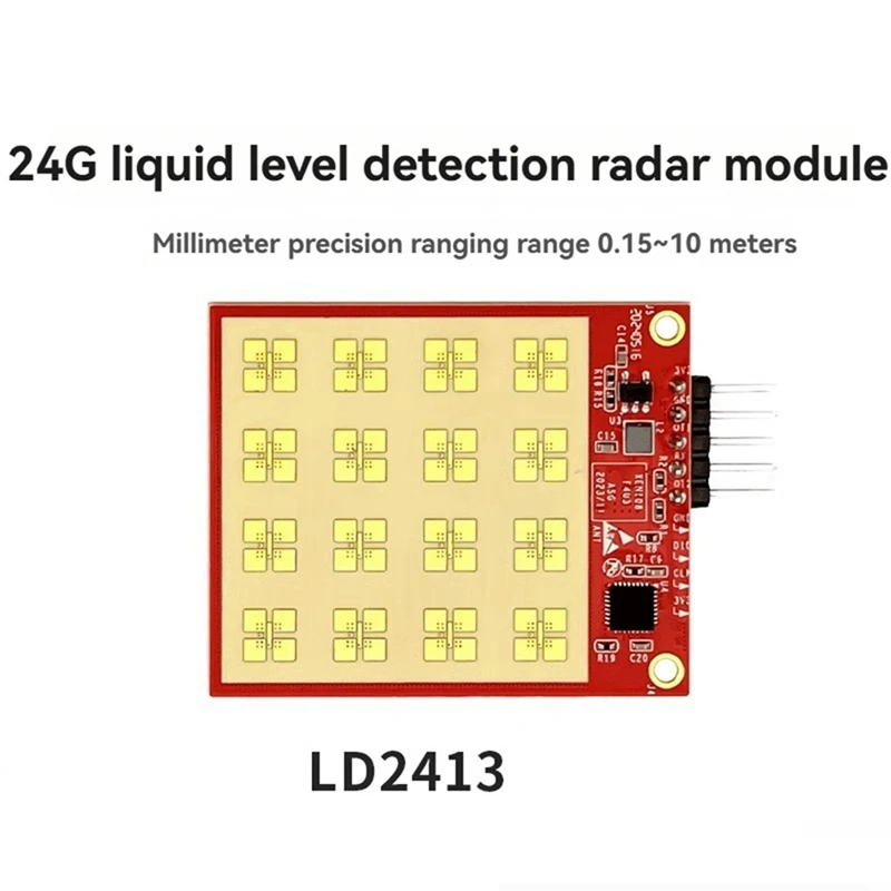 Sensor de detección de nivel de agua N75R-24G, módulo de Radar LD2413, interruptor de inducción sin contacto de detección de líquido, 0,15-10M