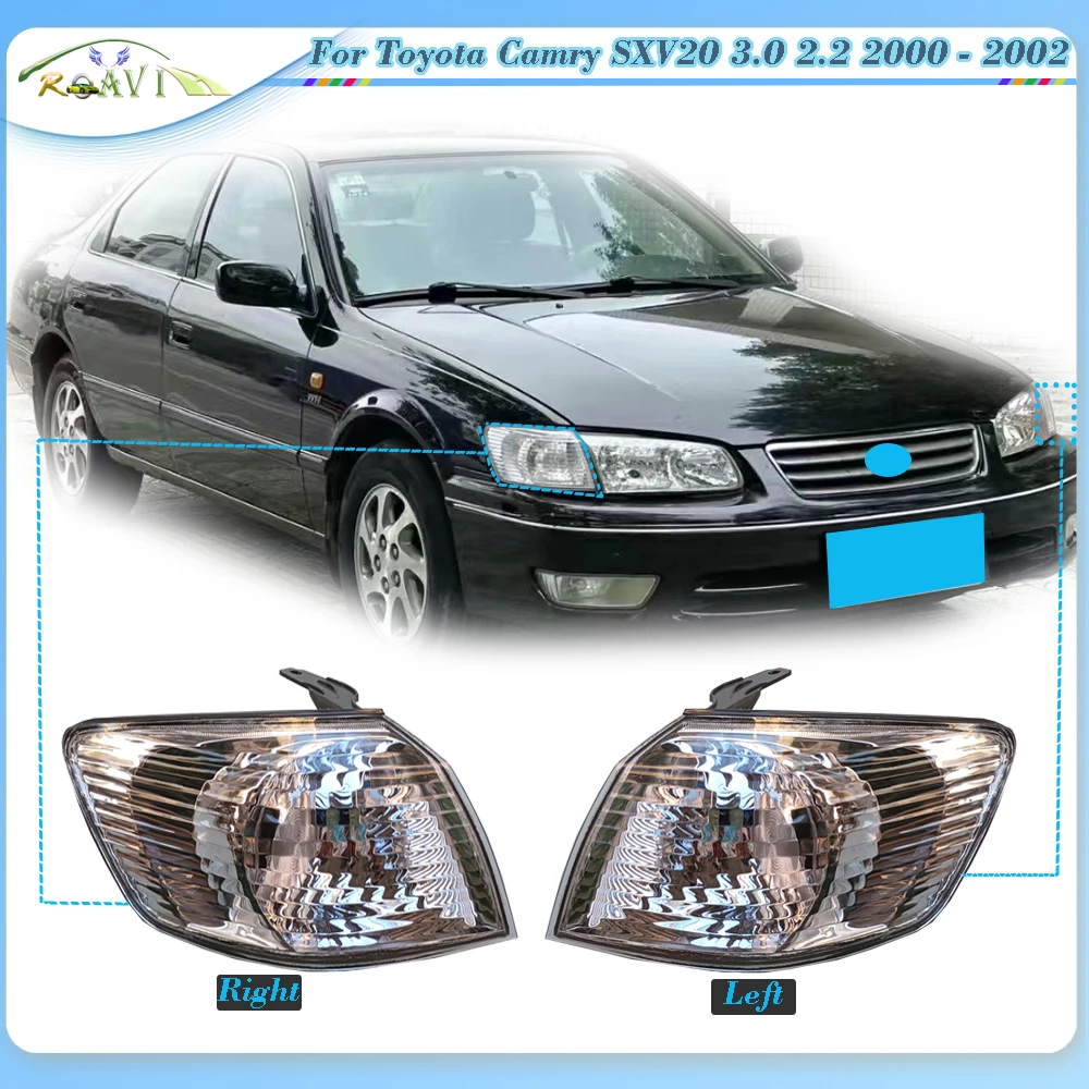 Roavia Front Turn Signal Lamp Light For Toyota Camry SXV20 3.0 2.2 2000 - 2002 Head Light Marker Light Corner Light Bumper Light