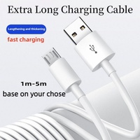 5m Extra Long Micro USB Fast Charging Data Cable For Samsung Xiaomi Android Mobile Phone Camera Monitor Charging Po Data Cable