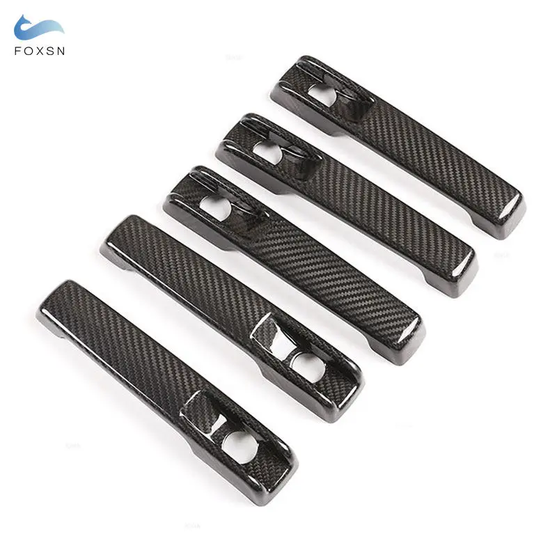 For Mercedes Benz G Class W463 W464 G65 G55 G63 G500 G550 2004- 2021 ABS Carbon Fiber Texture Exterior Door Handle Trim Cover