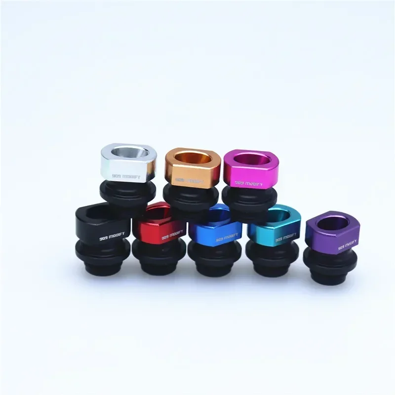 طرف تقطير من الألومنيوم بوم ، بيضوي ، رأس بالتنقيط ، مفصل قش متعدد الألوان ، #3