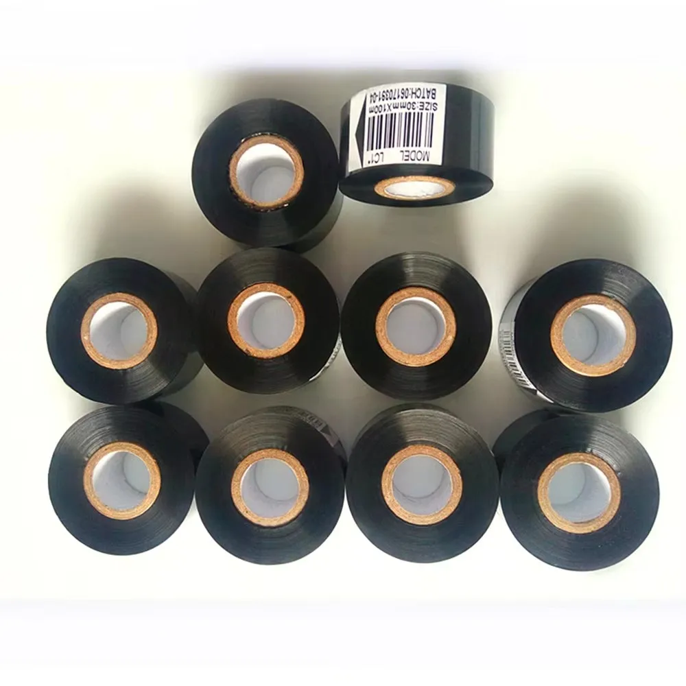 LC1 LC2 Thermal Coding Printing Machine Ribbon 25/30/35mm×100m Date Code Printer Accessory For DY-8 HP-241B Packaging Typewriter