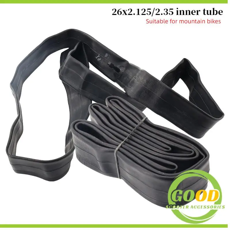

Butyl rubber Bicycle 26x2.125/2.35 inner tube 1/2/5/10pcs high quality Suitable for mountain bikes 26 inches