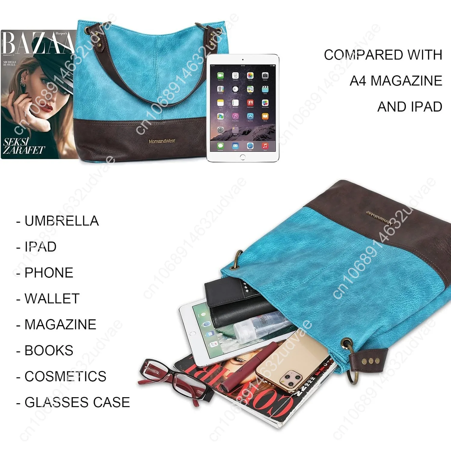 Montana West Purses for Women Hobo Shoulder Handbags with Zipper