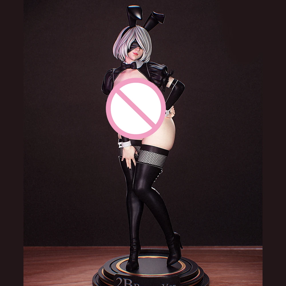 

1/24 3d Printing Model Kit Belle 2B Bunny NSFW Doll Anime Figure Model Kit DIY Miniature Reduction Statue Unpainted Toys