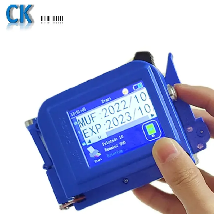 

Wholesale 25.4mm CK4-2 TIJ portable mini inkjet printer handheld batch coding machine for bottle can printing