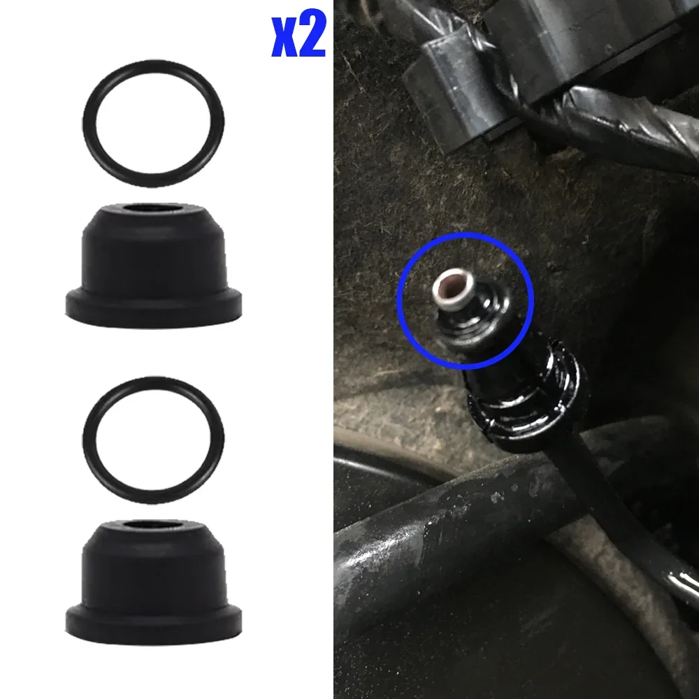 2Sets 1K0798741 02F141143A Car Clutch Slave Master Cylinder Pipe Seal Repair Kit Black For Audi VW Skoda Seat 2005 – 2020