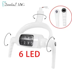 Lámpara de operación Oral Dental con Sensor de inducción, luz LED para unidad Dental, equipo de Silla, blanqueamiento Dental, buena calidad, 6LED