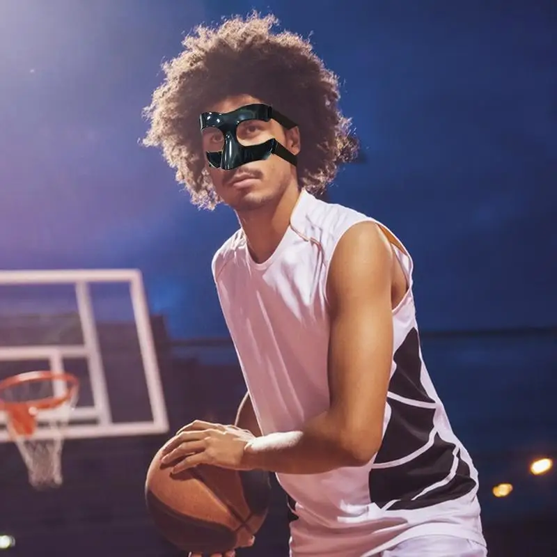 Basketball maske verstellbarer Gurt Sport helm Gesicht Nasen schutz Basketball Nasen schutz für Sport Nasen schutz Schutz