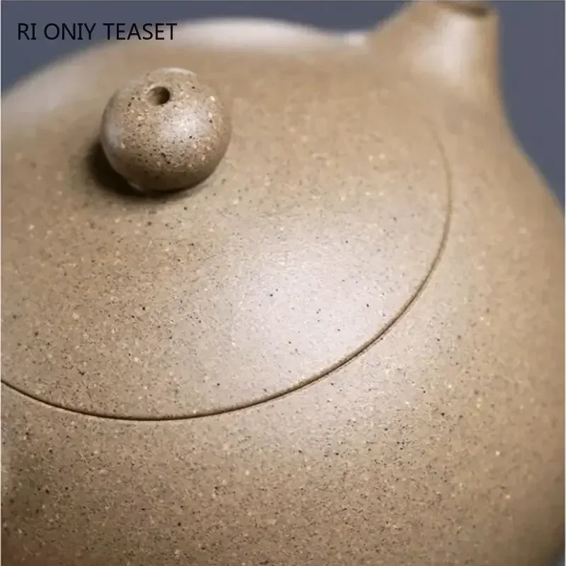 210ml Chinese Yixing High-end Purple Clay Teapots Famous Handmade Xishi Tea Pot Raw Ore Sesame Duan Mud Kettle Zisha Tea Set