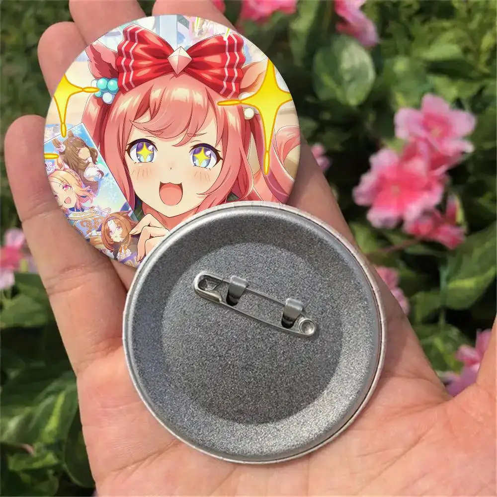 1pc Cute Girl Agnes Digital Anime Umamusume Badges 25 32 44 58 75 Mm Round Cosplay Pin Bag Decor Friends Gifts Brooch Souvenir