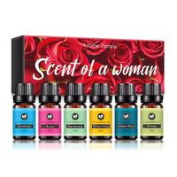 6 Pcs/Set Winter Aromatherapy Essential Oil 10 ml Christmas Aromatherapy Oil Set Harmless Oil Contains No Additives