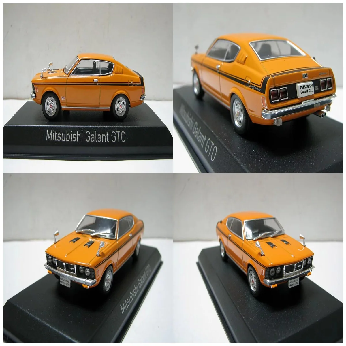 

NOREV Diecast 1:43 Scale Mitsubishi Galant GTO 1970 Orange Alloy Car Model