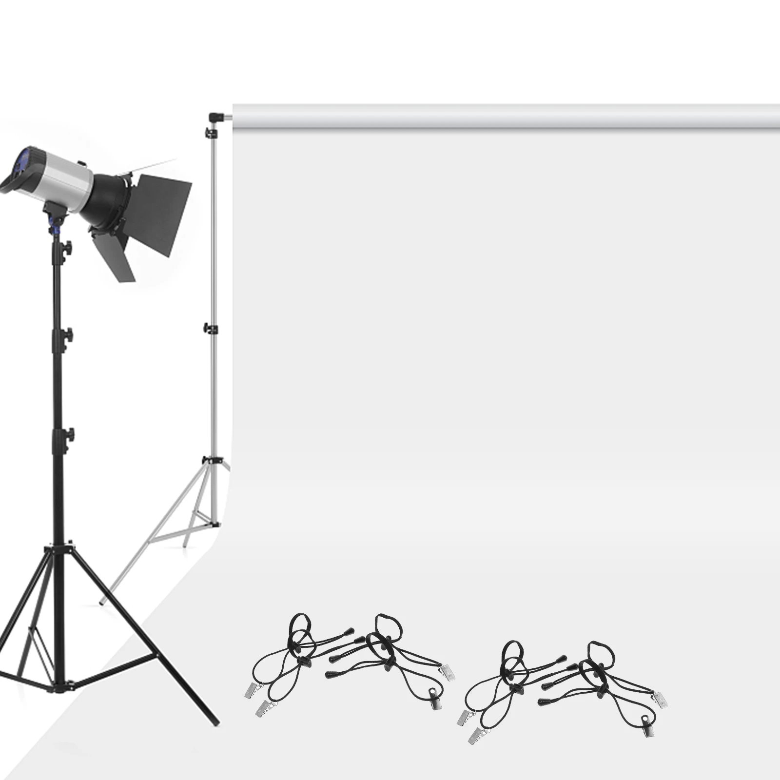 

12Pcs Background Backdrop Holder Clamp Fixing Tool for Photo Studio Seamless Setup Quick Mount No Creases Strong Grip