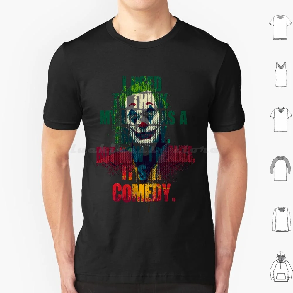 Tragedy Comedy T Shirt Cotton Men Women DIY Print Movies Movie Films Movie Theater Series Tv Tvshows Cartoon Cartoons Mashup
