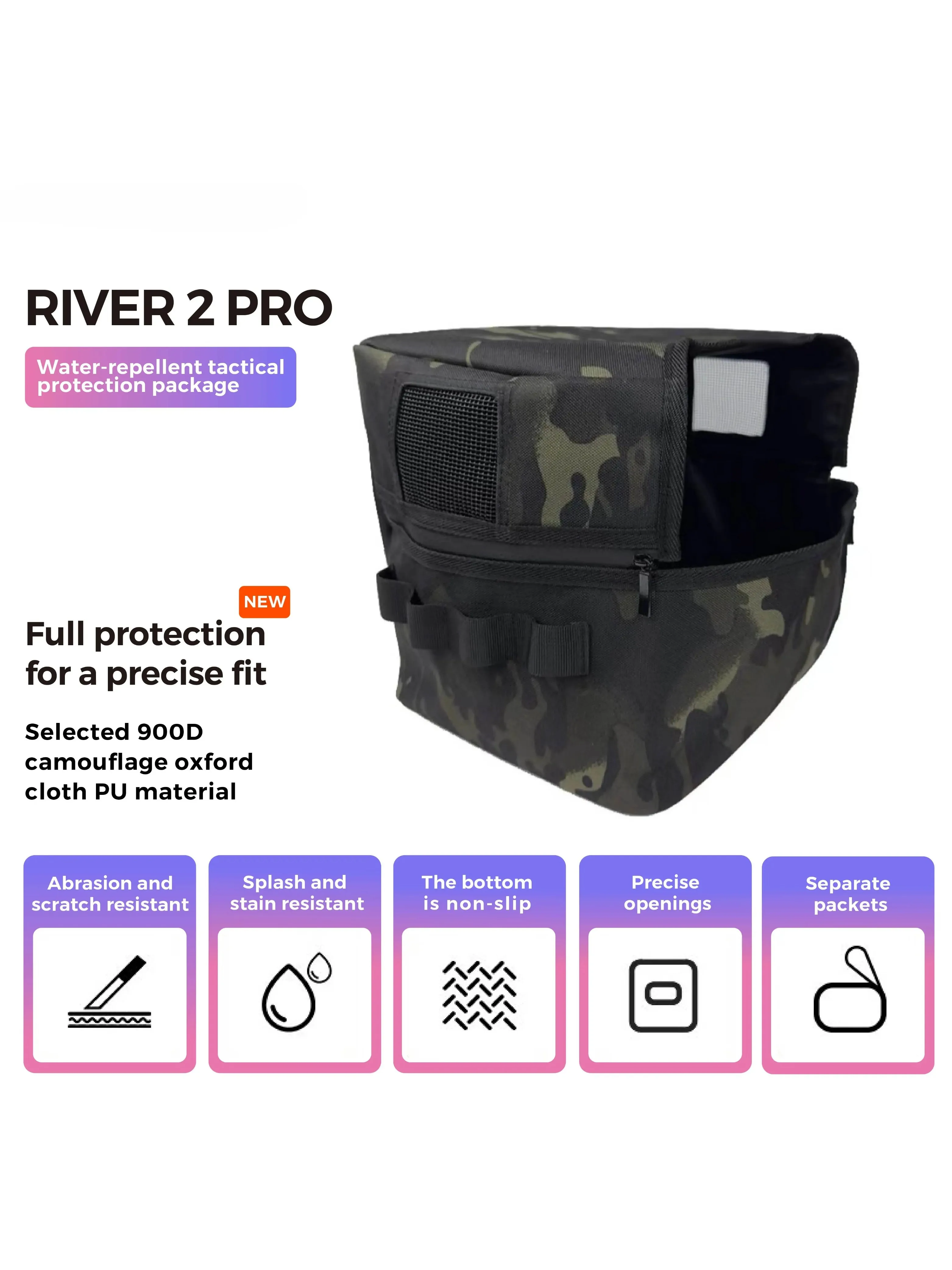 Bag for EcoFlow River 2 Pro Power Station Waterproof Dustproof up