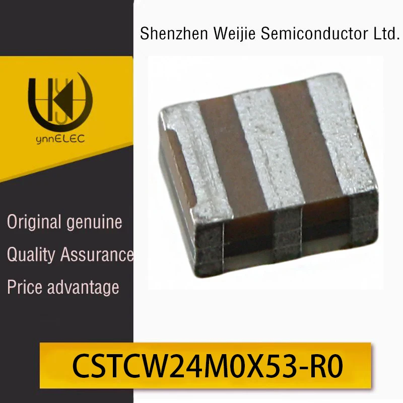 Original Murata CSTCW24M0X53-R0 Crystal 24.0000MHz ±10ppm 8pF SMD 3.2x1.5mm