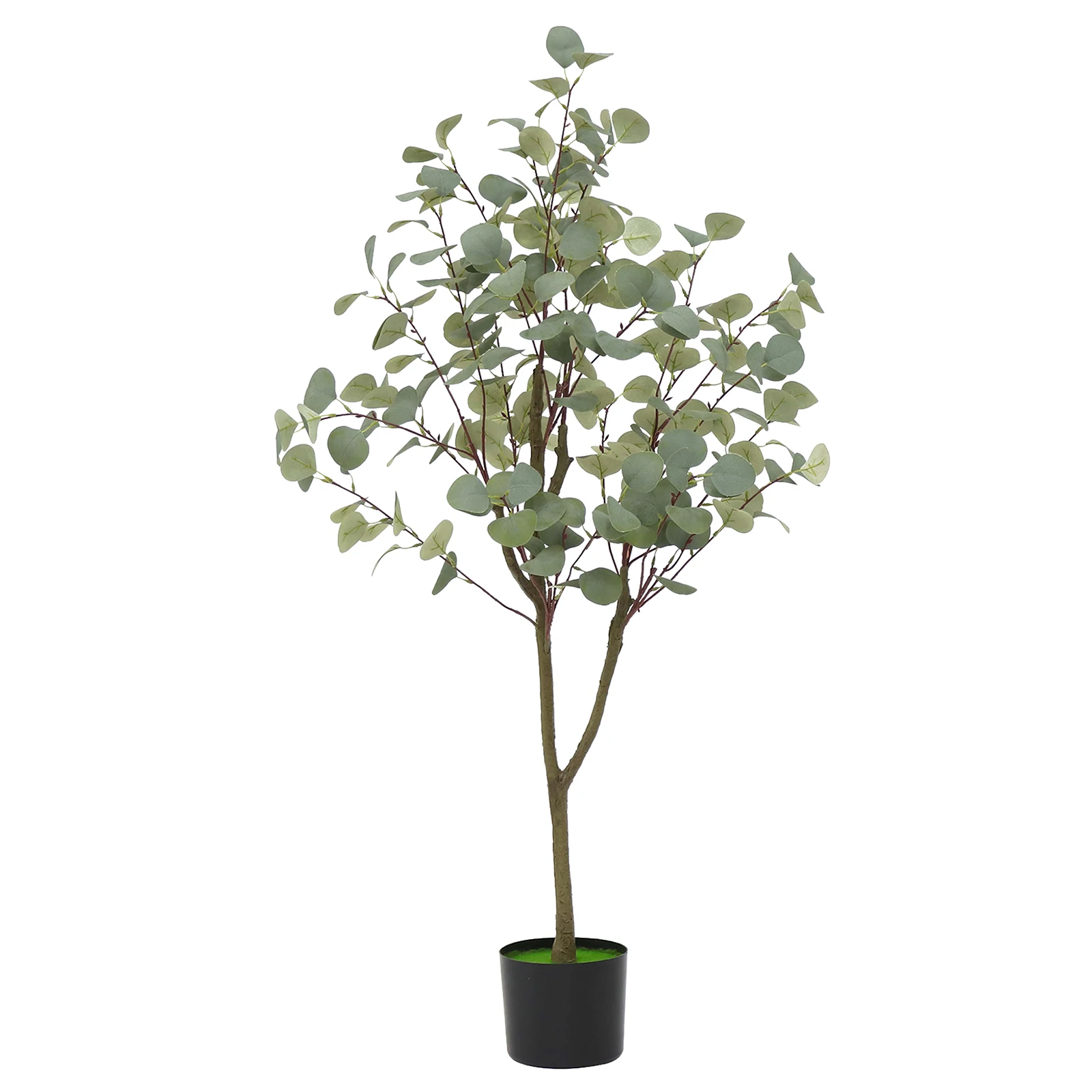 

4/5/6 Ft Faux Eucalyptus Tree Indoor and Outdoor, Eucalyptus Tree Artificial with Silk Leaves and Lifelike Trunk in Pot