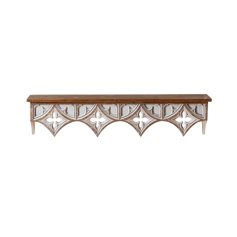 

DSA homestay living room wall decoration old dining room rack, cafe background wall decoration living room carved shelf