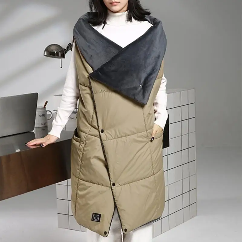 Heating Blanket Wearable USB Heated Blanket Portable Heated Blanket Vest Shawl B95B
