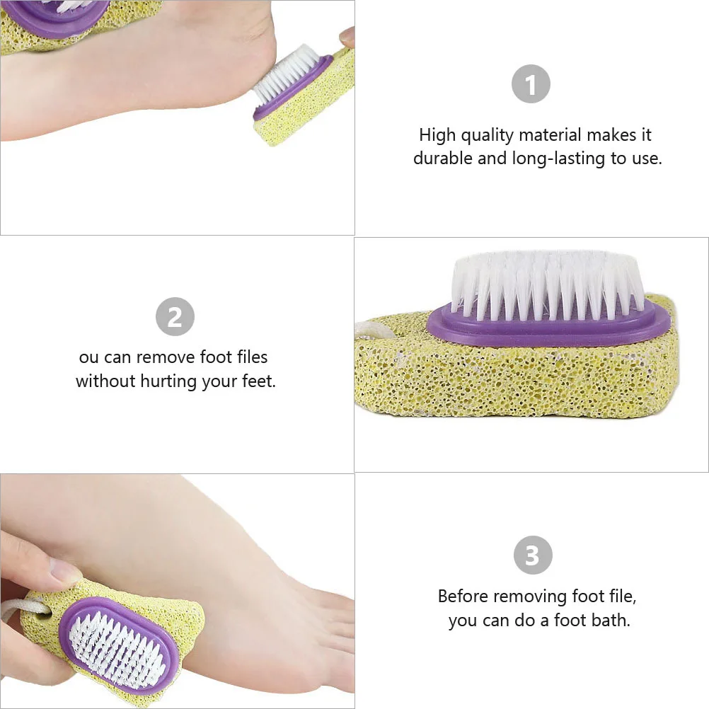 

5Pcs Feet Pumice Stone Callus Remover Double Side File Pedicure Tool Scrubber Foot File Stone Pedicure Tool Foot Callus Remover
