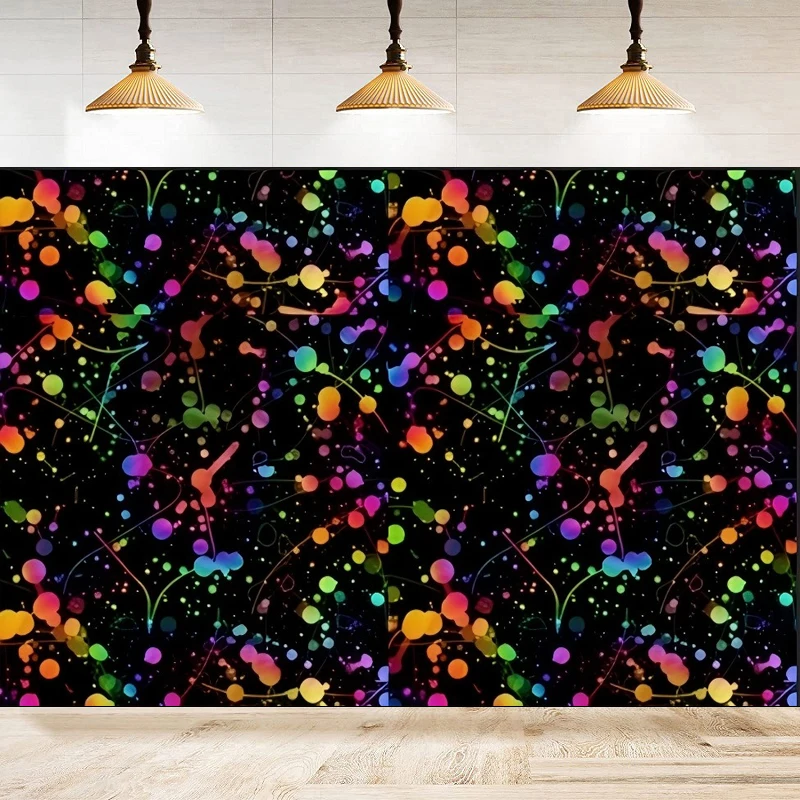 

Неоновый светящийся в темноте фон для фотосъемки красочные брызги краски граффити свечение 80-х 90-х годов декор на день рождения фон баннер