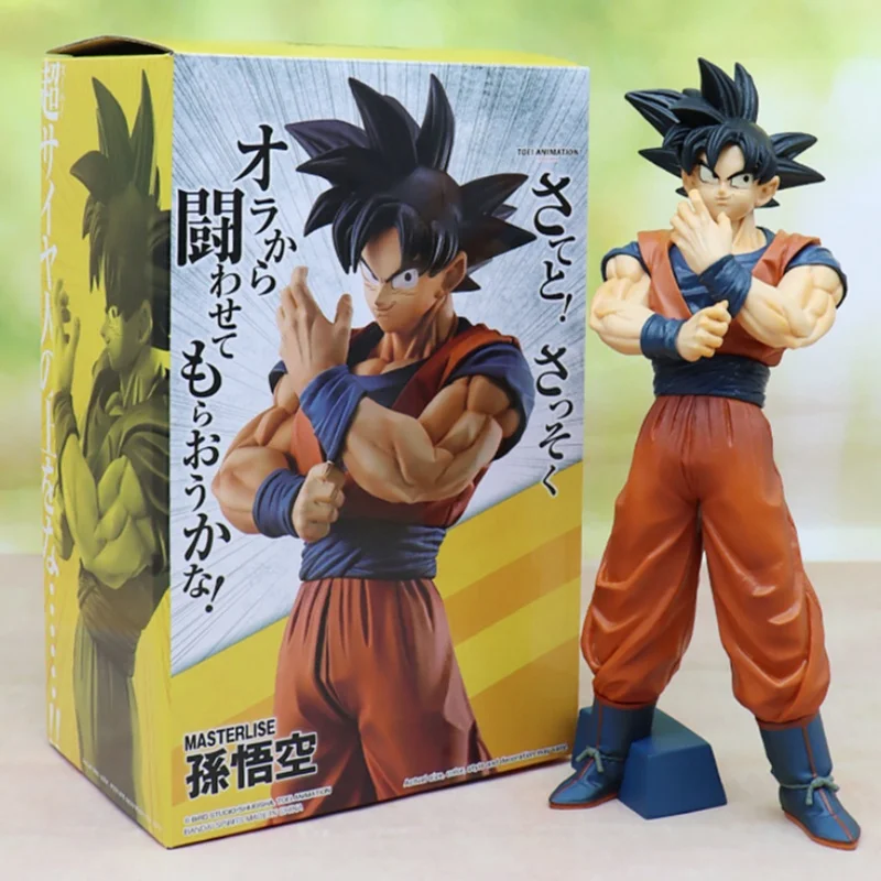 27cm Anime Dragon Ball Z Goku Figure Goku With Scouter Figurine Pvc Statue Action Figures Collection Model Toys Gifts