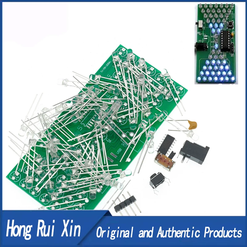 Bricolage electronic sundial kit, Funny electric production kits, pride with LED lamps, double layer PCB card, 84