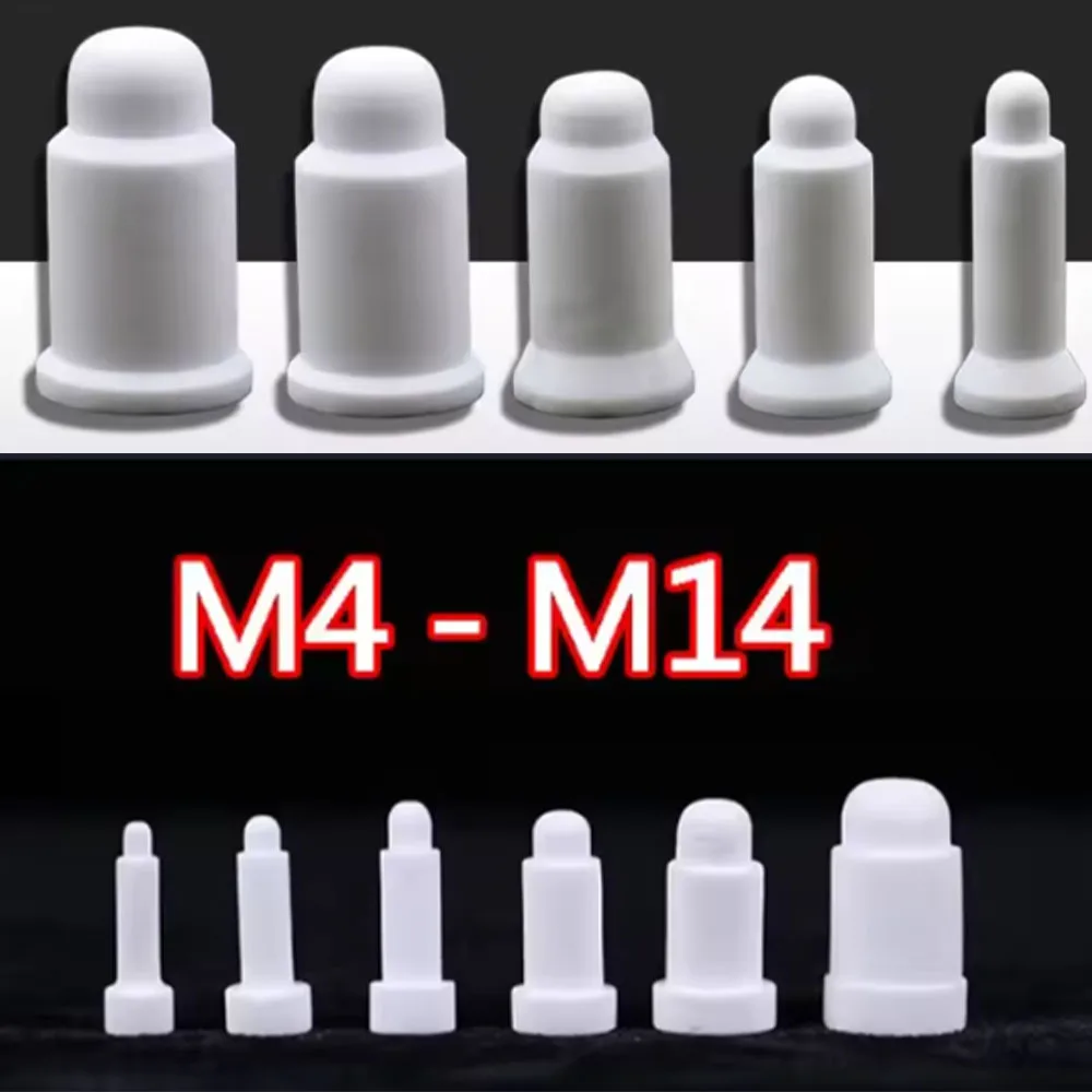 10pcs M4-M14 Ceramic Locating Dowel Pins for Nut Spot Welding Electrodes Straight Slope Tip Insulated Ceramic Sleeve Accessories