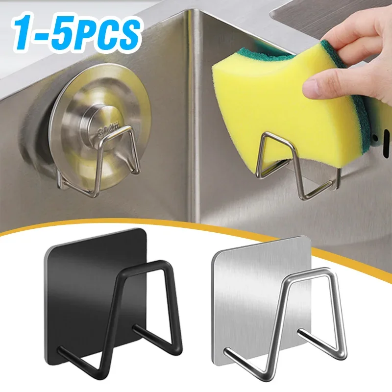 Kitchen Stainless Steel Sink Cover Sponges Holder Self Adhesive Drain Drying Lid Chopping Board Rack Wall Hook Storage Organizer