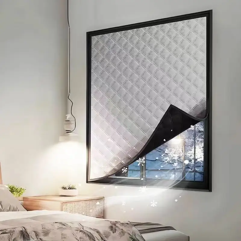 1PC Winter Windproof and Warm Curtain, Winter Special Bedroom Insulation Film, Cold Protection and Sealing Window Windbreak, No