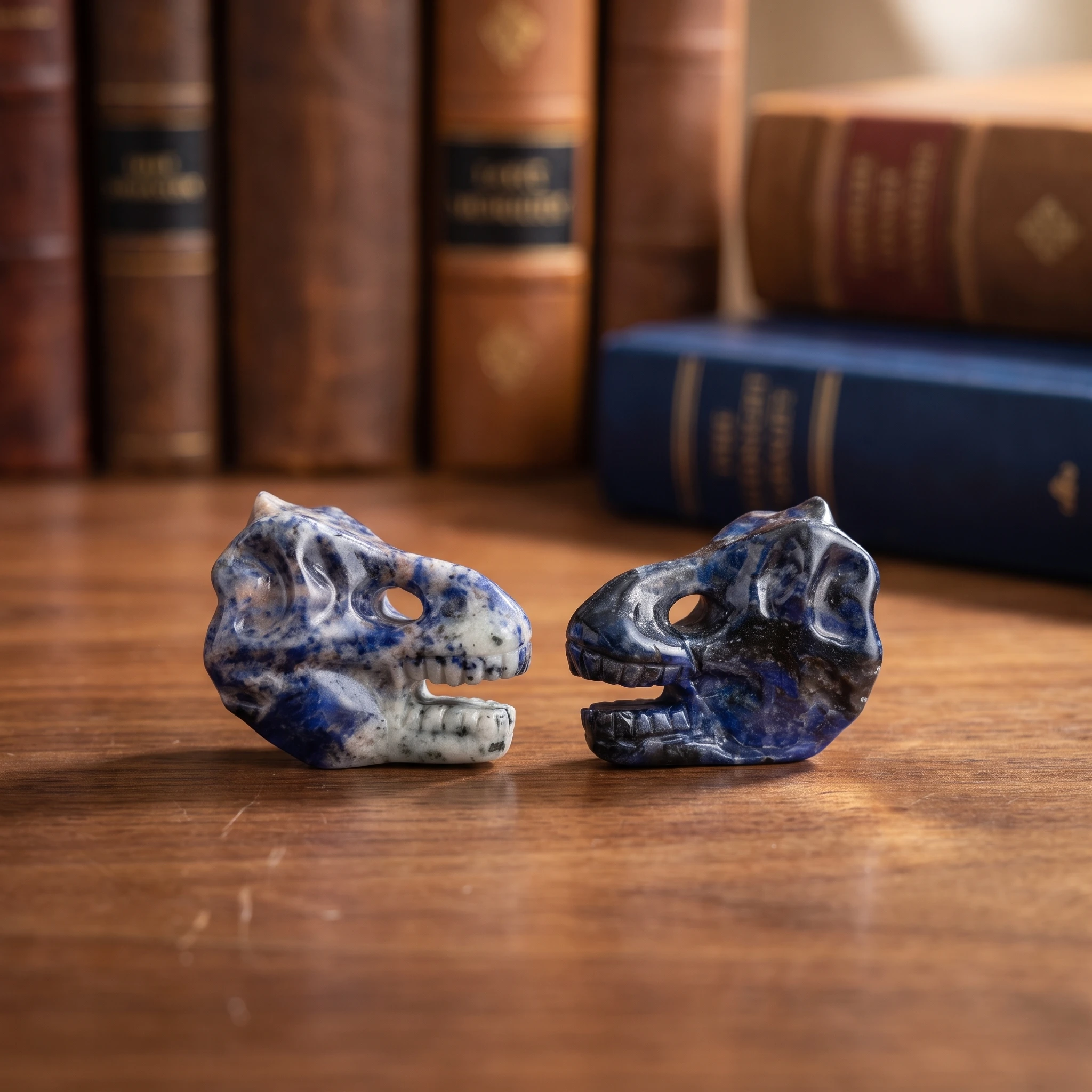 Rex Skull Natural Stone Carved- Realistic Texture Design
