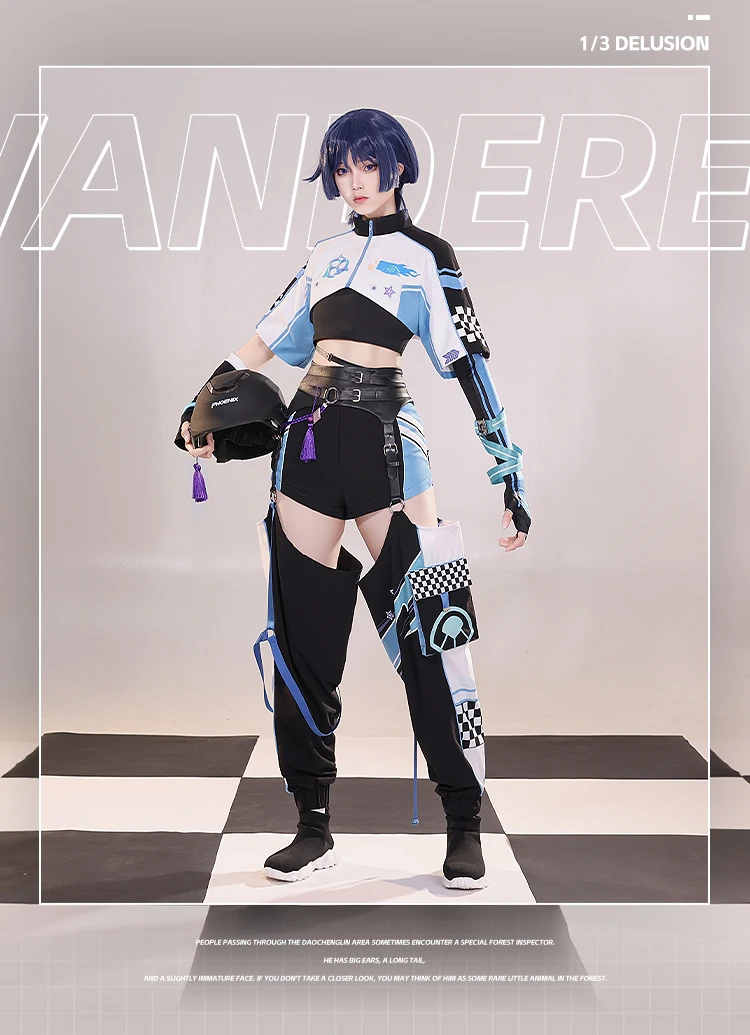 جينشين إمباكت واندرر أزياء تنكرية للهالوين وعيد الميلاد وحفلات لعب الأدوار الهزلية الرائعة S-XL متوفرة في المخزون قبعة Guy Balladeer