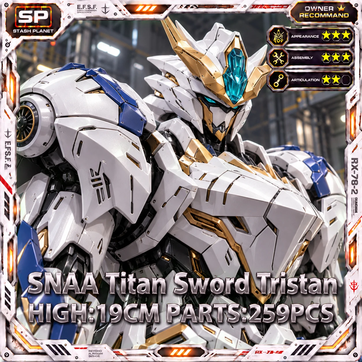 FAST SHIP /SNAA 1/144 Tristan Titan Greatsword Round Table Knights Assembly Model Kit (STASH PLANET)