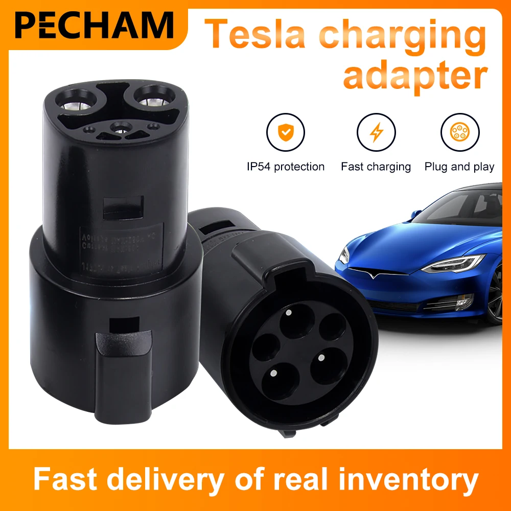 EV Charger Adapter Type 1 J1772 to Tesla Model X Y 3 S for Electric Vehicle Charging Connector EVSE Conversion Teslas Socket