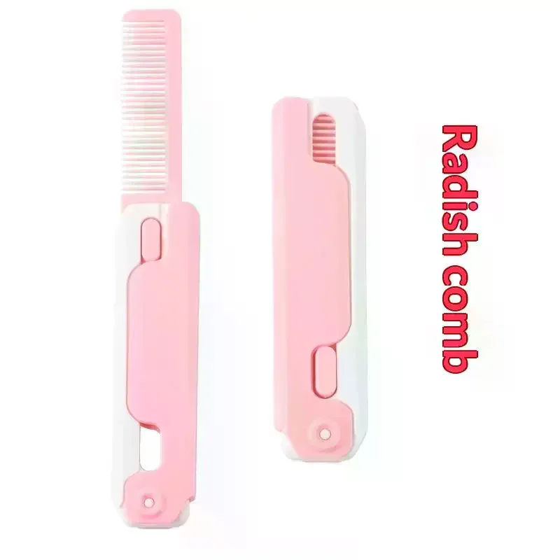 Gravity Straight Comb Small Radish Knife Comb Cute Stress Relief Fidget Toys Travel Out Portable Cute Model Butterfly Comb 3D