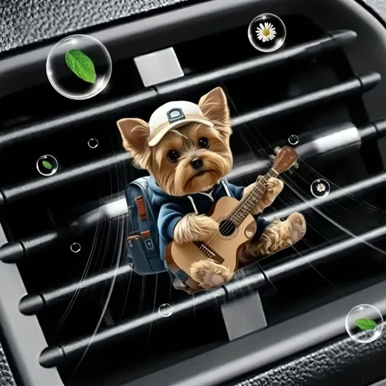 

Air Freshener Car Vent Clips 2D Acrylic Perfume Diffuser Stylish Dog Fragrance Diffuser for Women Men Truck Van Road Trip Travel