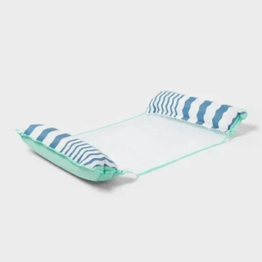 

Water Hammock Pool Lounger Blue Stripes