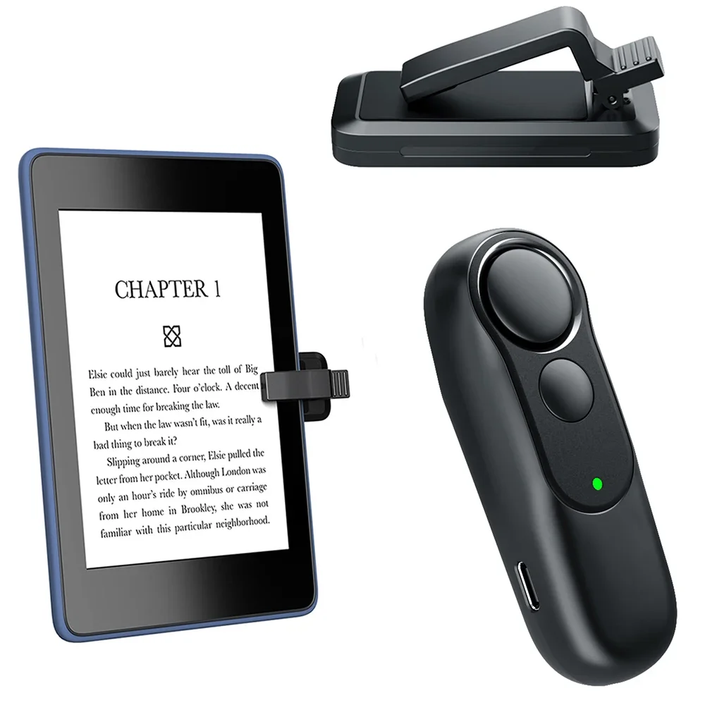 Remote Control Page Turner for Kindle Paperwhite Oasis Kobo eReaders Camera Video Recording Page Turner Clicker Reading Novels