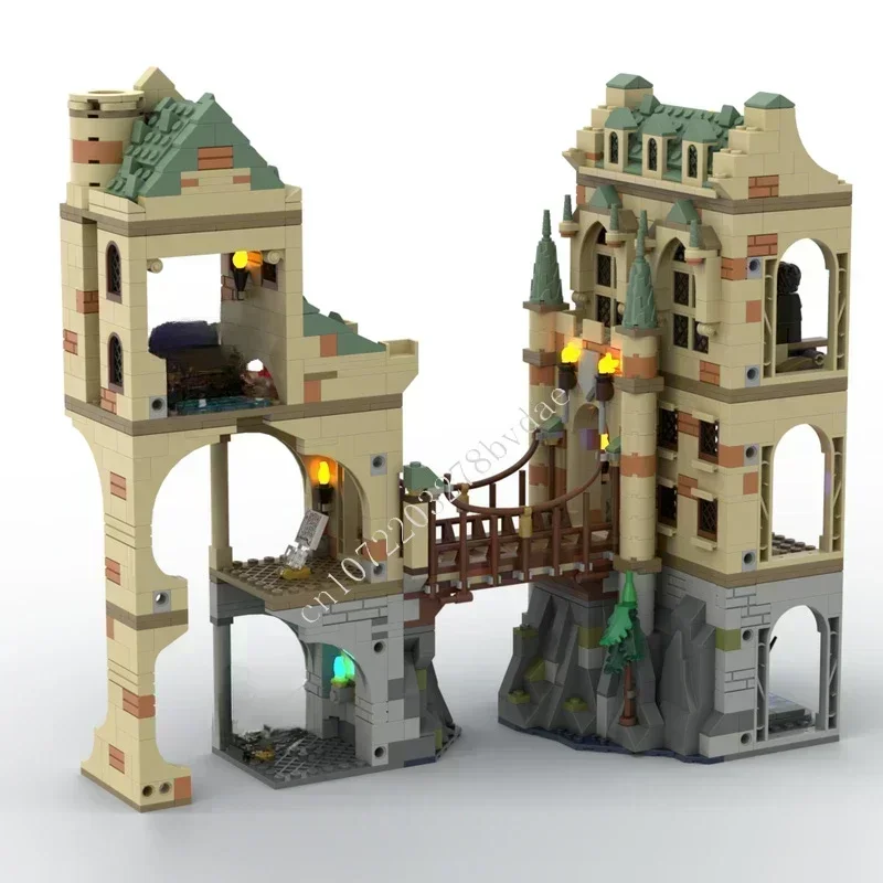 1376 قطعة جسر التعليق وحدات MOC الإبداعية بناء BlockStreet عرض مخصص لغز العمارة لتقوم بها بنفسك تجميع لعبة مجسمة هدية