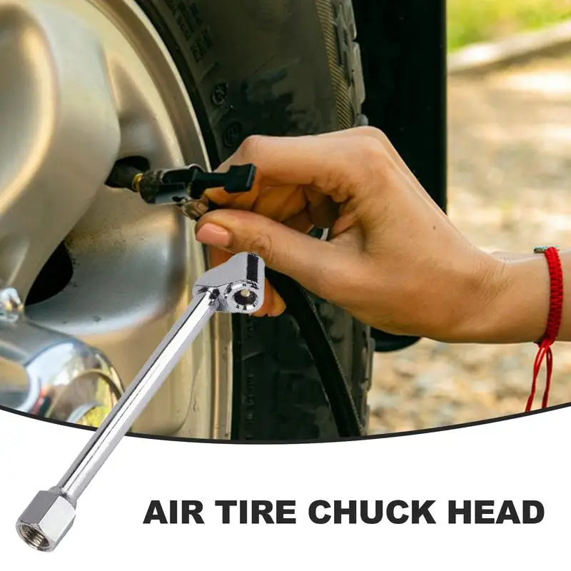 Air Chucks Heavy Duty Double Head Tire Chuck Quick Plug for Inflator Gauge Air Compressor Accessories for Truck Deflator Valve