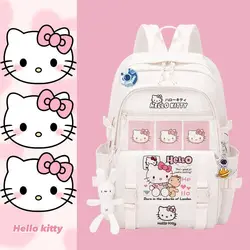 Miniso Sanrio Hellokitty mochila Coreana de gran capacidad, mochila para niñas, guardería