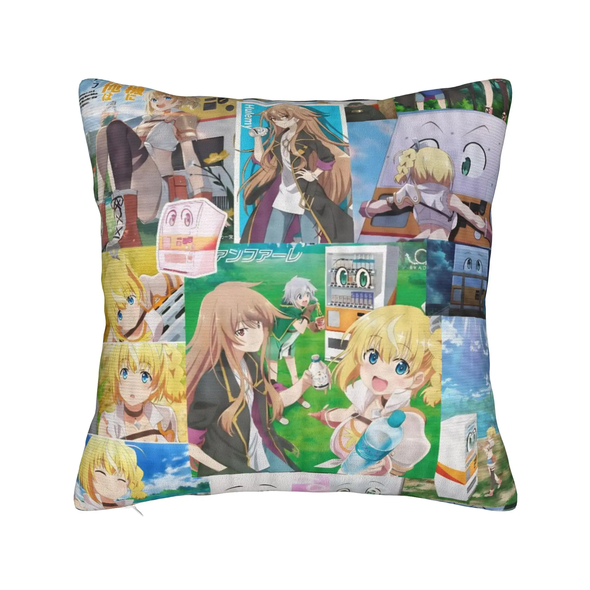 Decorative Pillow Cover Reborn As A Vending Machine Merch Home  Throw Pillow Case Cover Zippered Multi Size