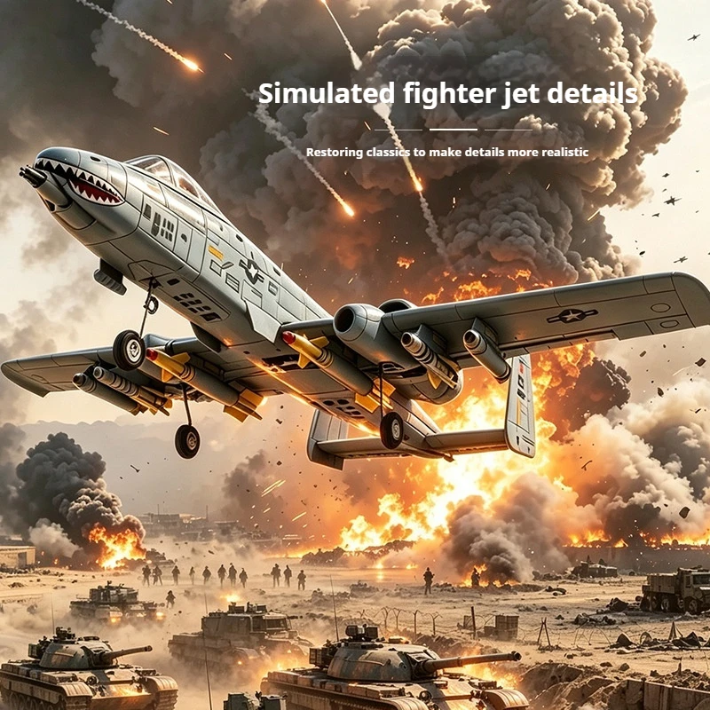 QF016 RC Airplane A10 Thunderbolt Attack Plane 4 Channel EPP Foam Fixed Wing Remote Control Aircraft Model For Hobby Players