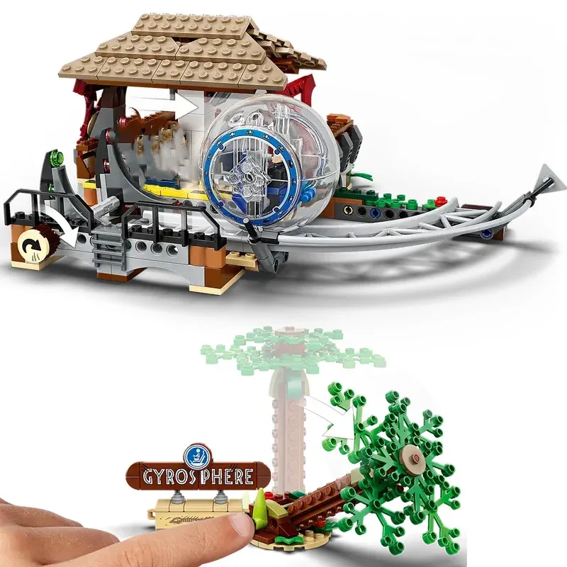 Dinosaur Movie Series Building Blocks Set compatibili Indominus Rex vs. Ankylosaurus Giocattoli del mondo per bambini Assemblaggio di regali75941